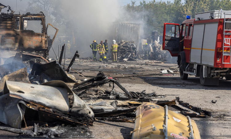 Russian drone and missile attack cuts power across Ukraine