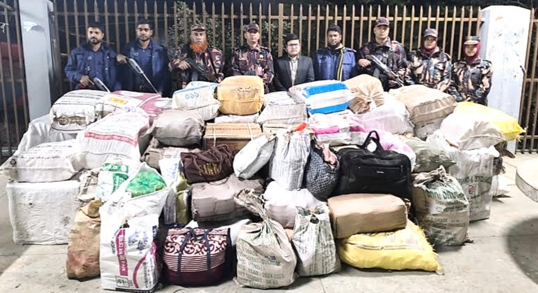 Smuggled goods worth Tk 1.86 cr seized in Cumilla
