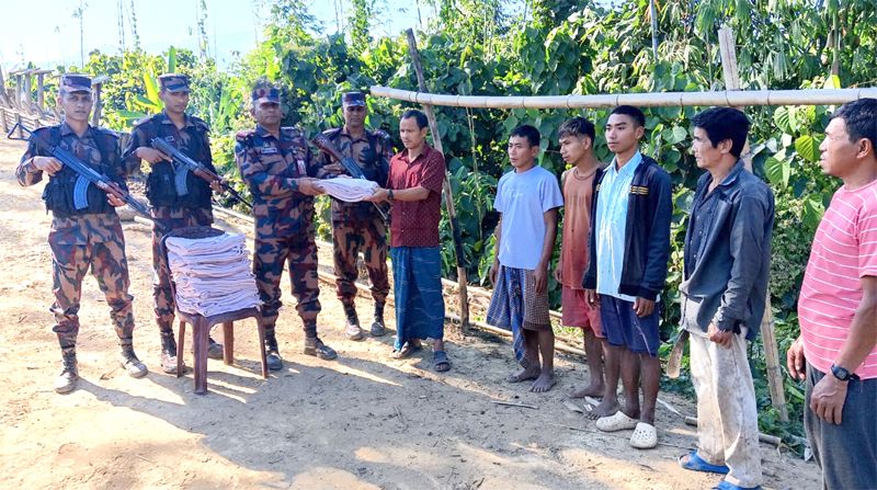 Winter clothes distributed among poor in Rangamati