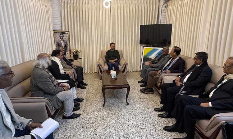 Hindu-Buddhist-Christian Oikya Parishad leaders meet Tarique Rahman