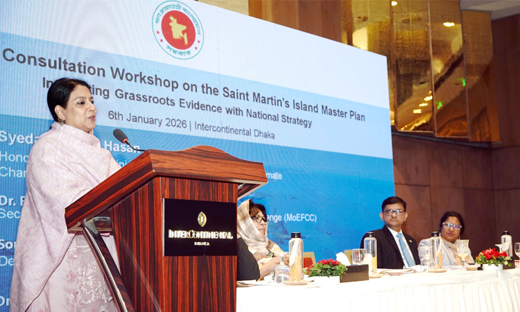 Conservation must be given priority in St. Martin’s Island master plan: Rizwana