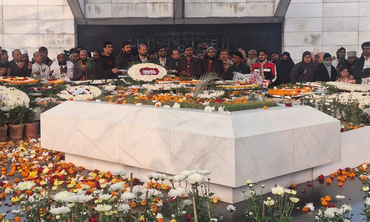 Tribute paying at Khaleda Zia’s grave continues