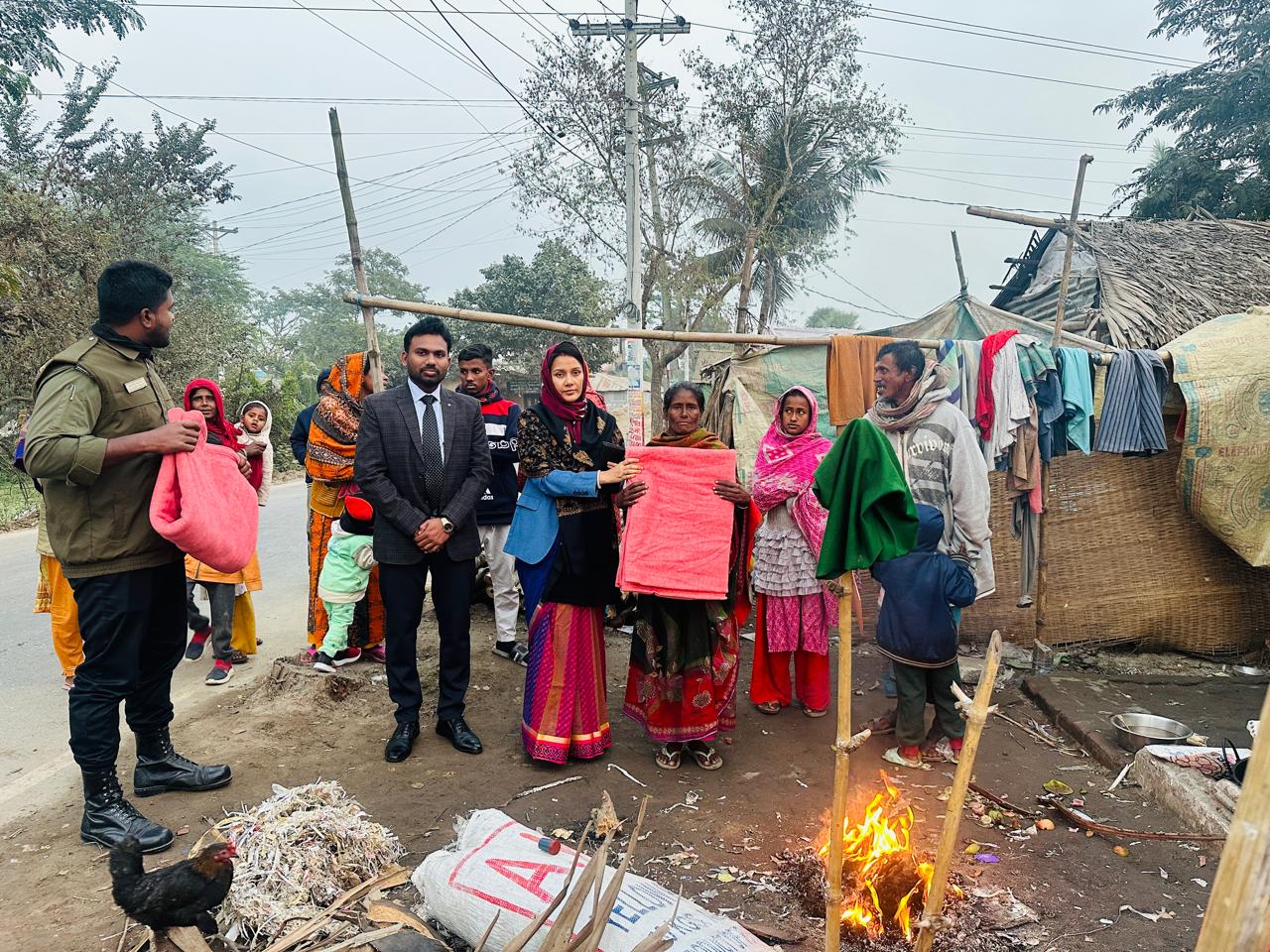 Blankets distributed among cold-stricken people in Khulna