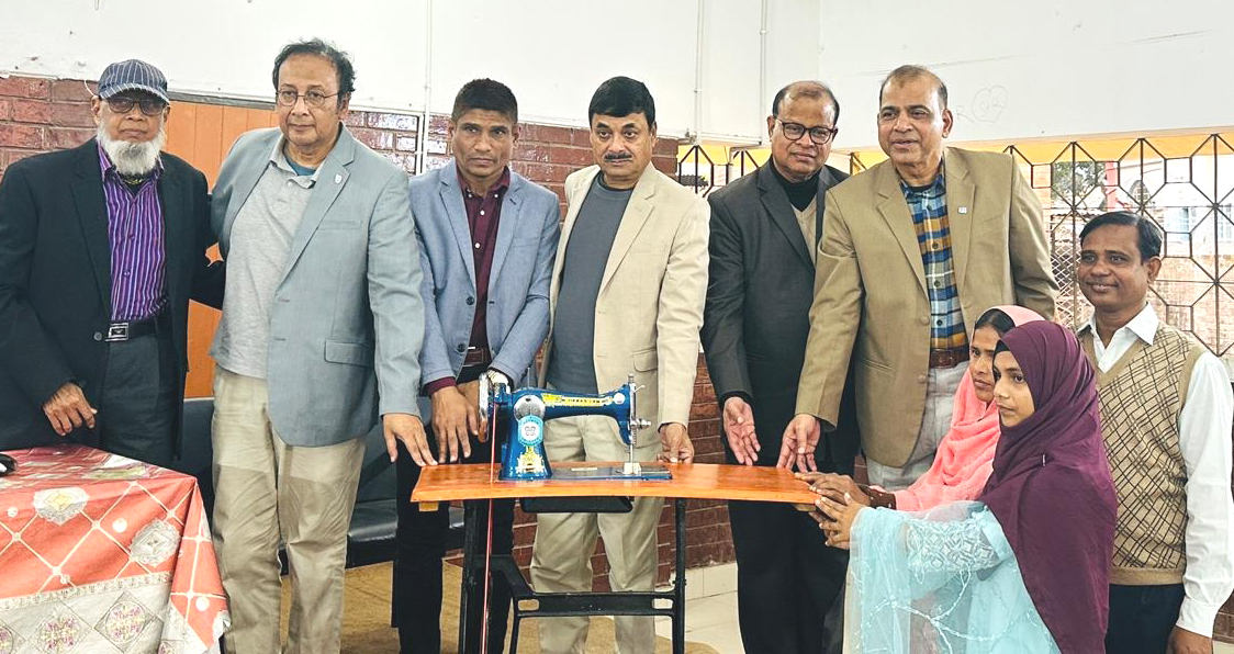 Marginal families receive income-generating materials in Rajshahi