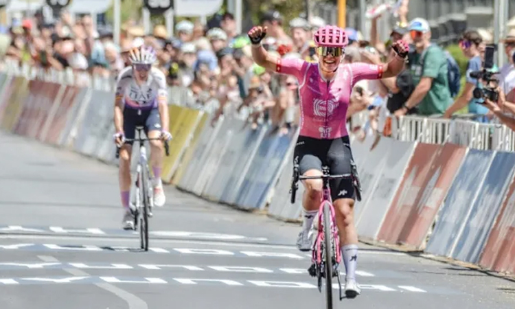 Switzerland's Ruegg sprints to second Tour Down Under title