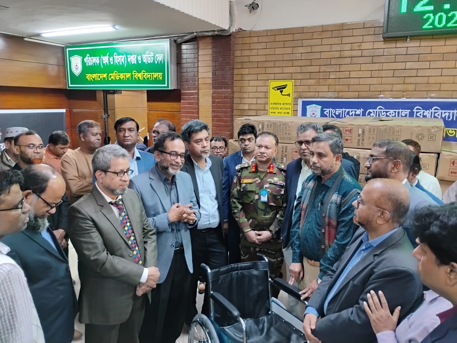 BMU doctors donate wheelchairs for patients   