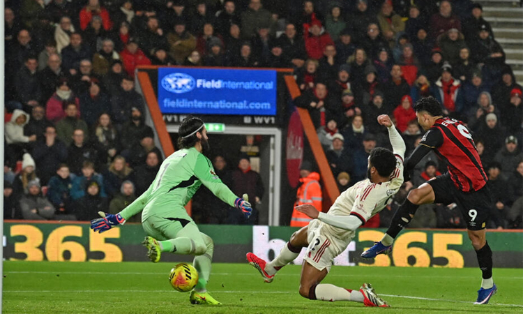 Bournemouth snap Liverpool's unbeaten run to up pressure on Slot