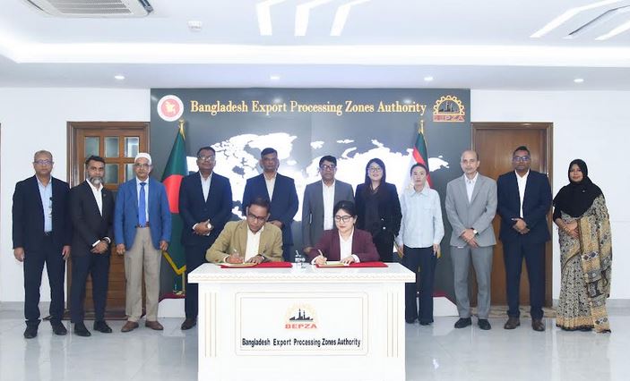 Chinese company to invest US$ 16.34 million in BEPZA Economic Zone