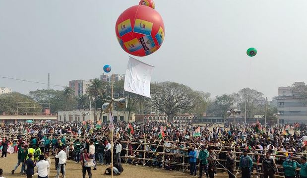 Leaders, activists arrive in droves for Tarique Rahman's Rally, Rajshahi city abuzz