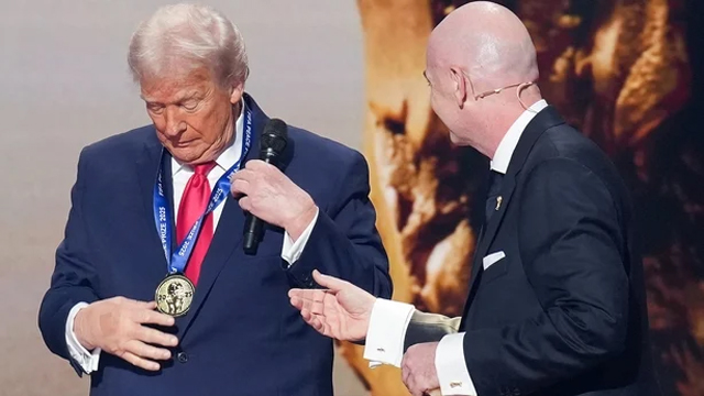 FIFA president Infantino defends giving peace prize to Trump