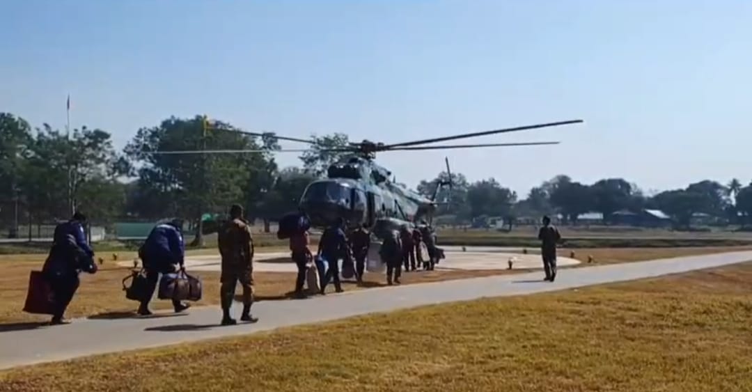 Election materials sent to remote polling stations in Khagrachari