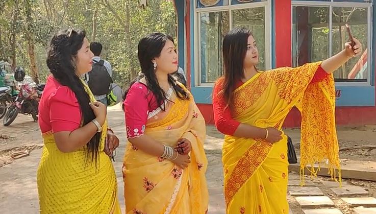 Khagrachari celebrates spring festival and world valentine's day