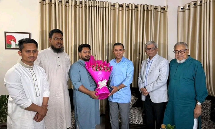 Tarique Rahman meets NCP Convener Nahid Islam