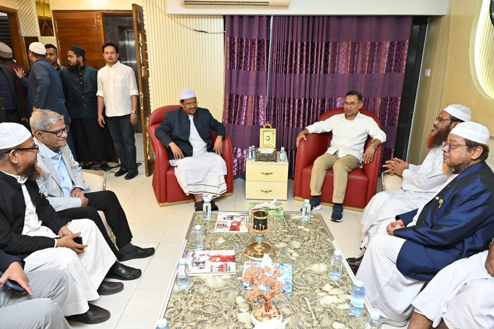 Tarique Rahman meets Bangladesh Islami Andolan Ameer 