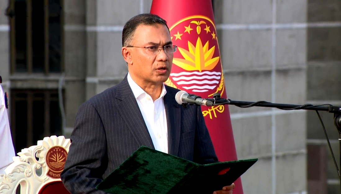 Tarique Rahman sworn in as Prime Minister 