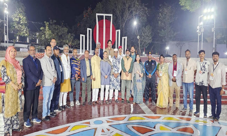 DU VC visits Central Shaheed Minar to oversee Martyrs' Day preparations