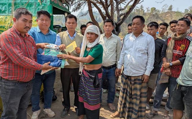 Relief distributed among fire-affected families in Jurachhari