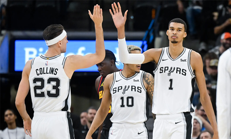 Spurs overpower Pistons in clash of NBA's form teams