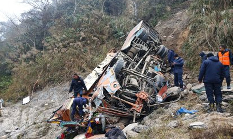 Three foreigners among 19 killed in Nepal bus crash