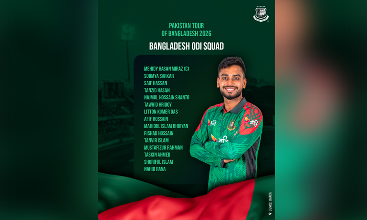 BCB announce squad for Pakistan ODIs