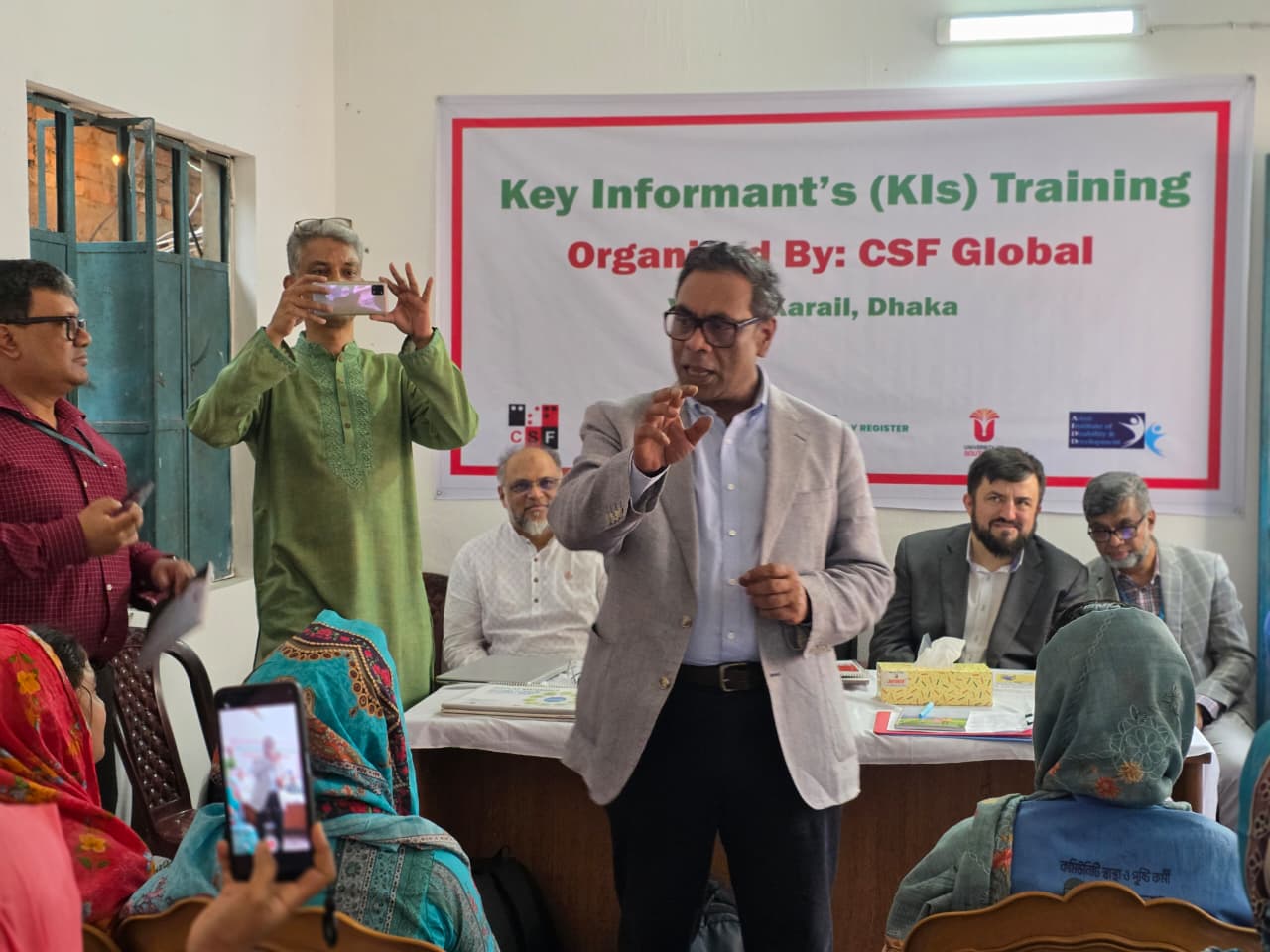 Dr. Muhit visits CSF Global and Alo Clinic in Karail slum