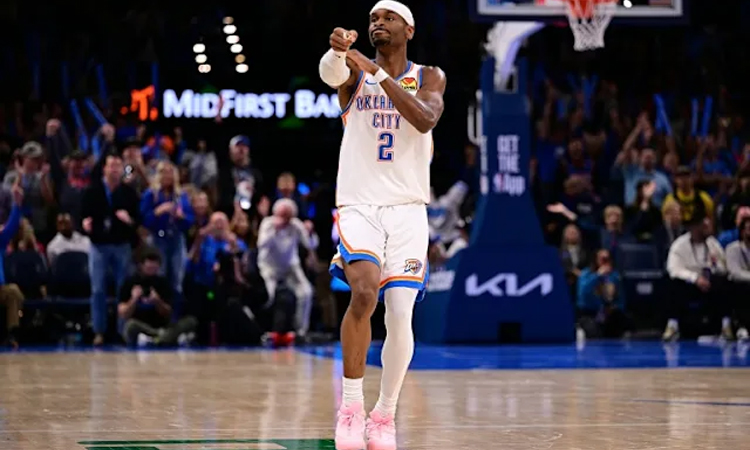 Gilgeous-Alexander equals scoring record as Thunder roll Nuggets