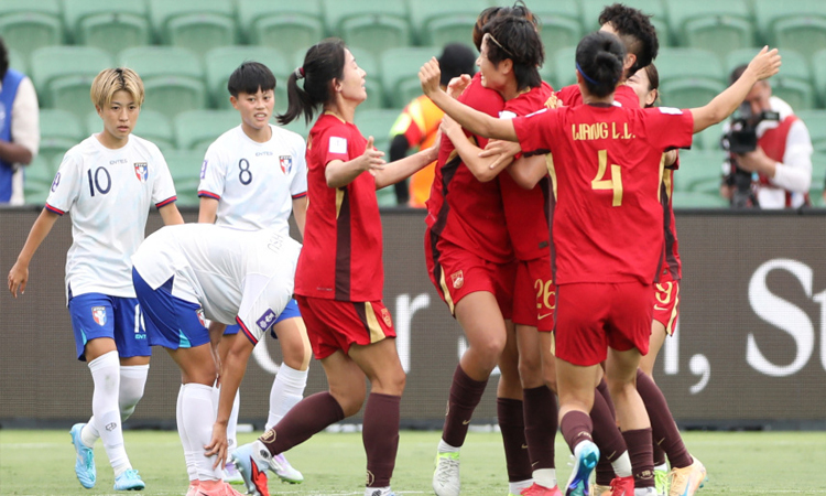 China edge Taiwan in extra-time to make Women's Asian Cup semis