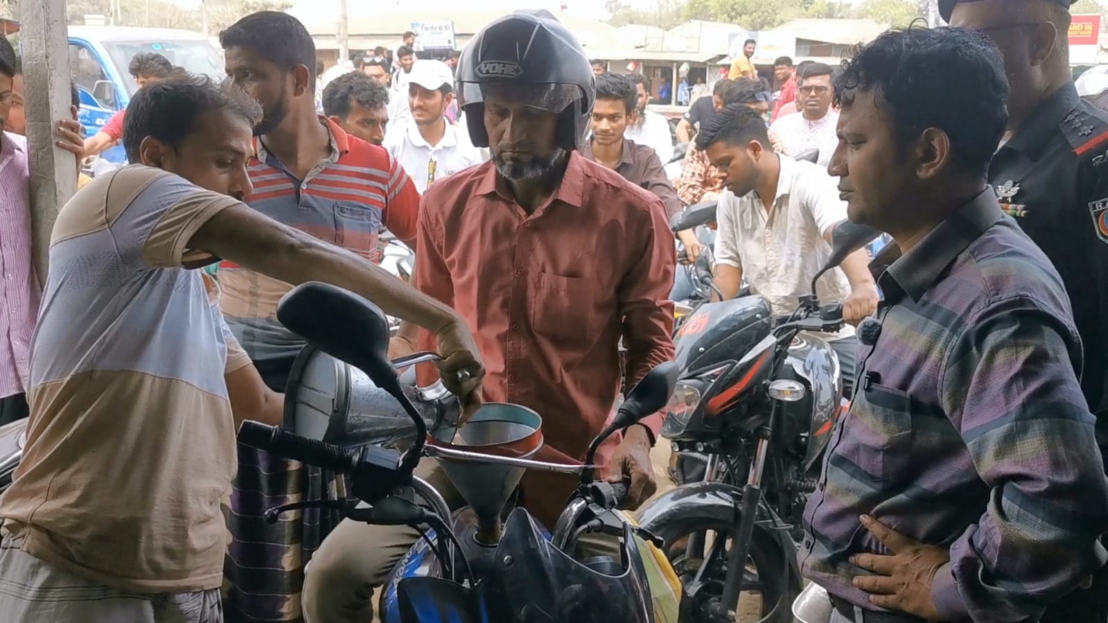 1,500 liters of petrol and octane seized from cowshed in Pabna