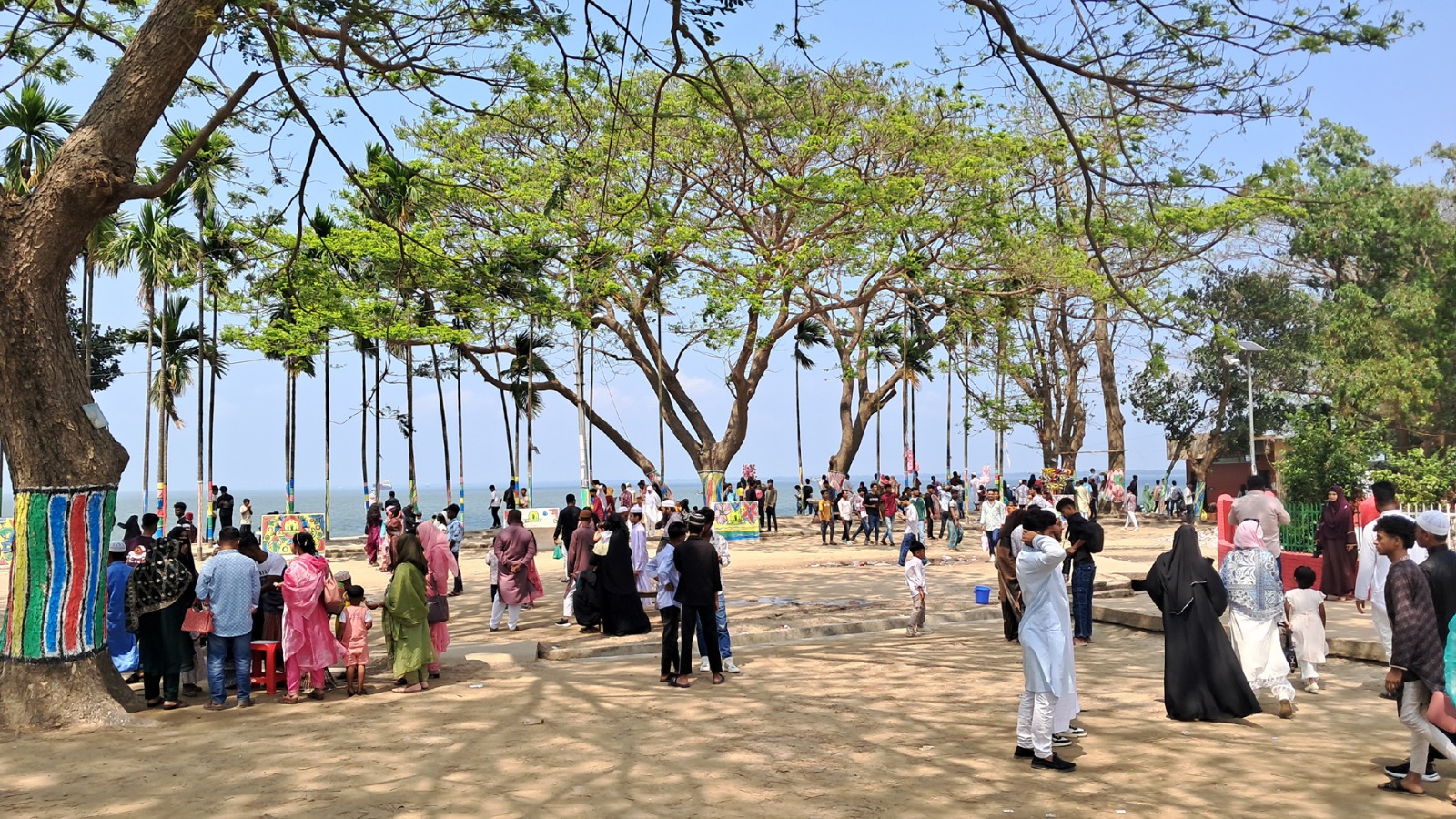 Chandpur’s river confluence overflows with visitors during Eid holidays