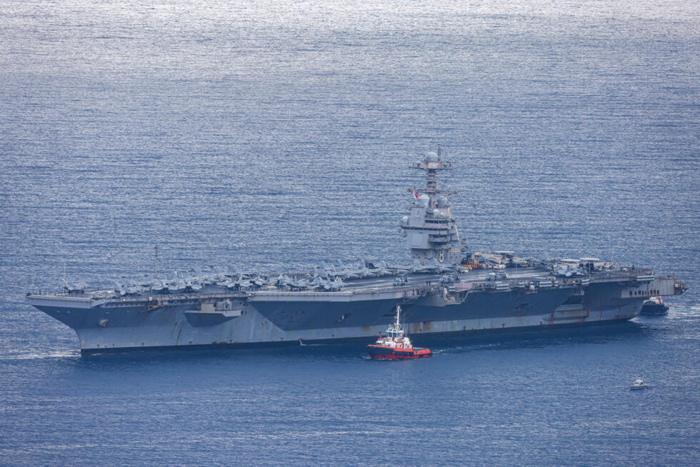 USS Gerald Ford back at Crete naval base: AFP