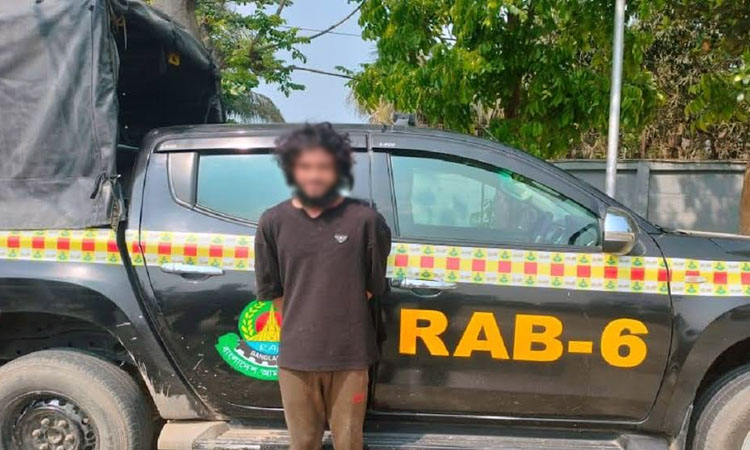 RAB arrests a youth in extortion case in Khulna
