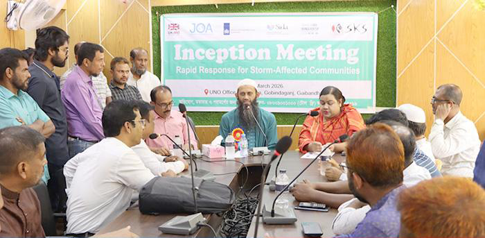 300 storm-affected families to receive Tk 26,000 each in Gaibandha