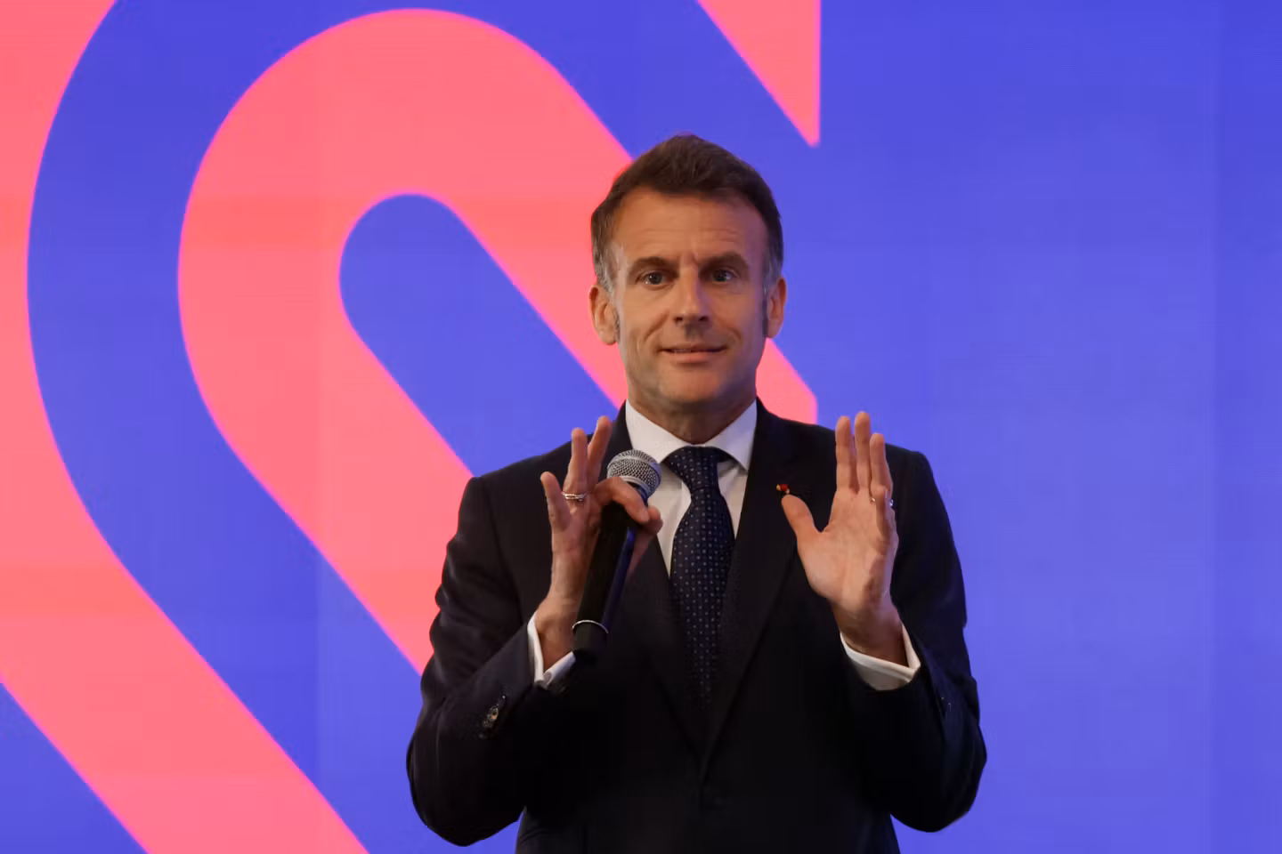 Macron lauds Europe's 'predictability' in seeming contrast to Trump