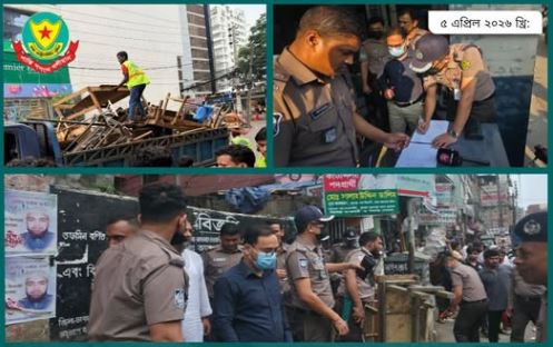 DMP traffic drives eviction operations, fines Tk 3.33 lakh and jails 9
