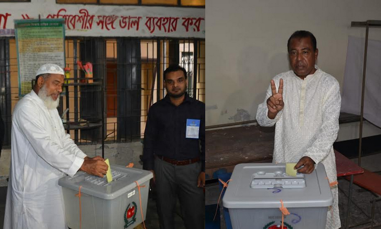 BNP and Jamaat candidates cast votes in Bogura-6 by-polls