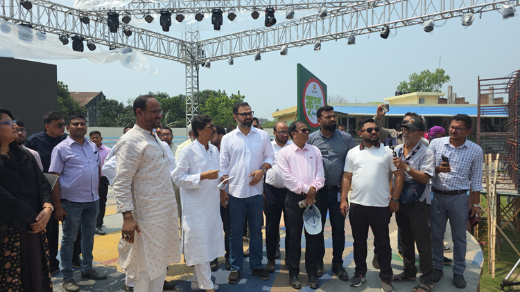 State Minister for Sports visits Tangail Stadium 