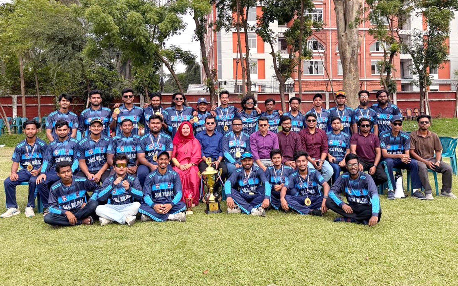 ISWR clinches 3rd consecutive title in DU Inter-Dept Cricket Tournament