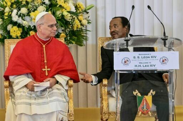 Pope slams 'tyrants' on Cameroon visit as Trump spat continues