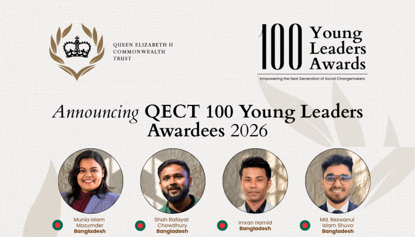 Four Bangladeshis named in QECT 100 Young Leaders