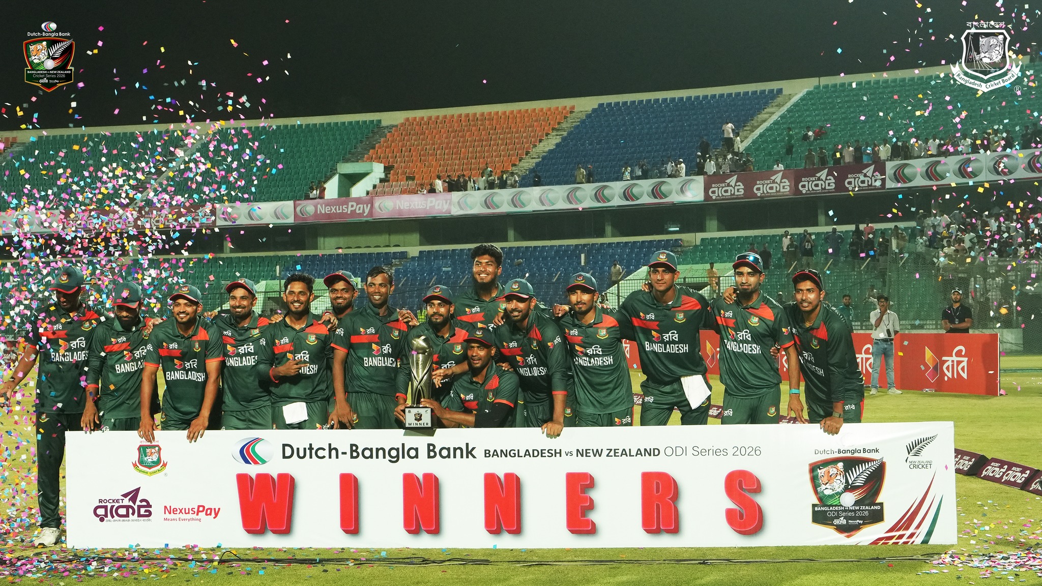 Shanto, Mustafizur star in Bangladesh's series-clinching victory