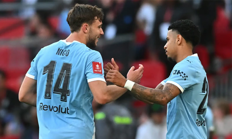 Man City late show sinks Southampton to reach FA Cup final