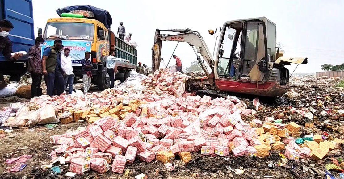 Tobacco products worth Tk 2.5cr destroyed in Kushtia