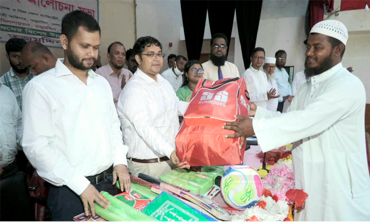 Sports equipment distributed to over 200 educational institutions in Bhola