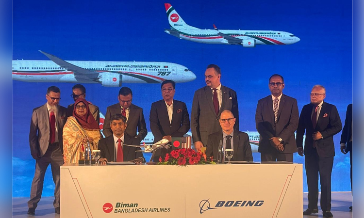 Biman, Boeing ink landmark deal for 14 aircraft
