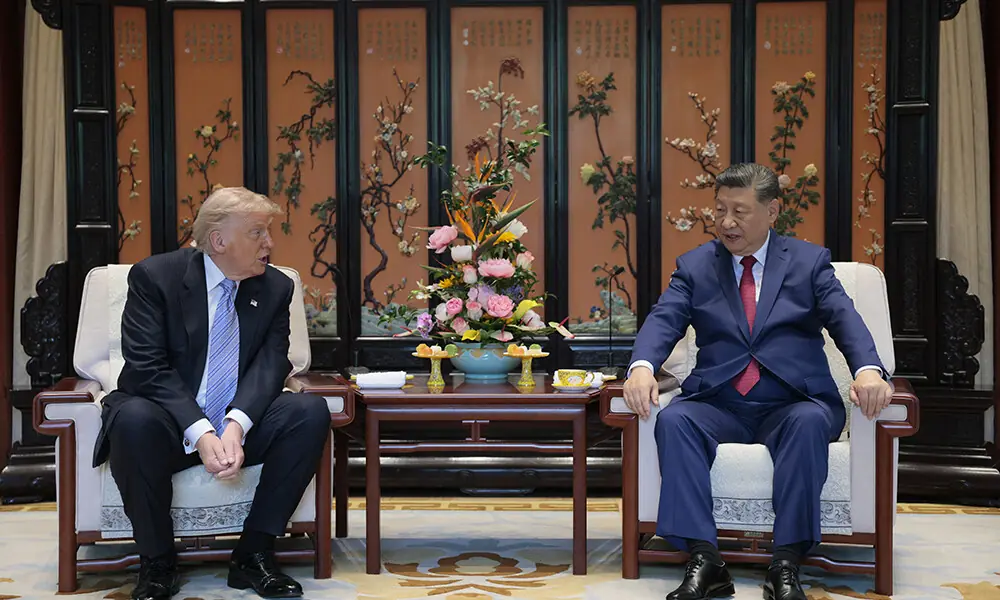 Trump says did not discuss tariffs during summit with Xi