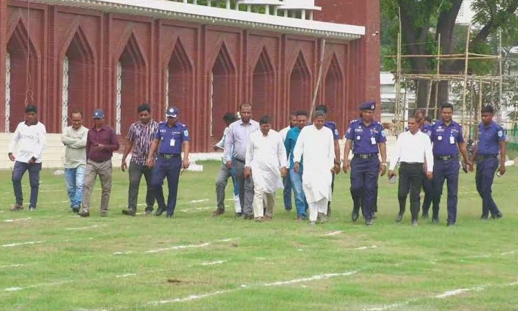 First Eid jamaat in Dinajpur at Gor-e-Shahid Boro Maidan at 8:30 am