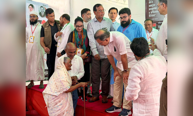 Years of waiting ends as blind woman finally meets PM Tarique Rahman