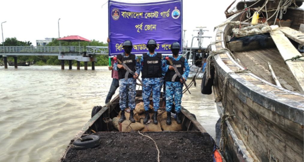 One and a half tons of mineral coal, smuggled goods seized in Ctg 