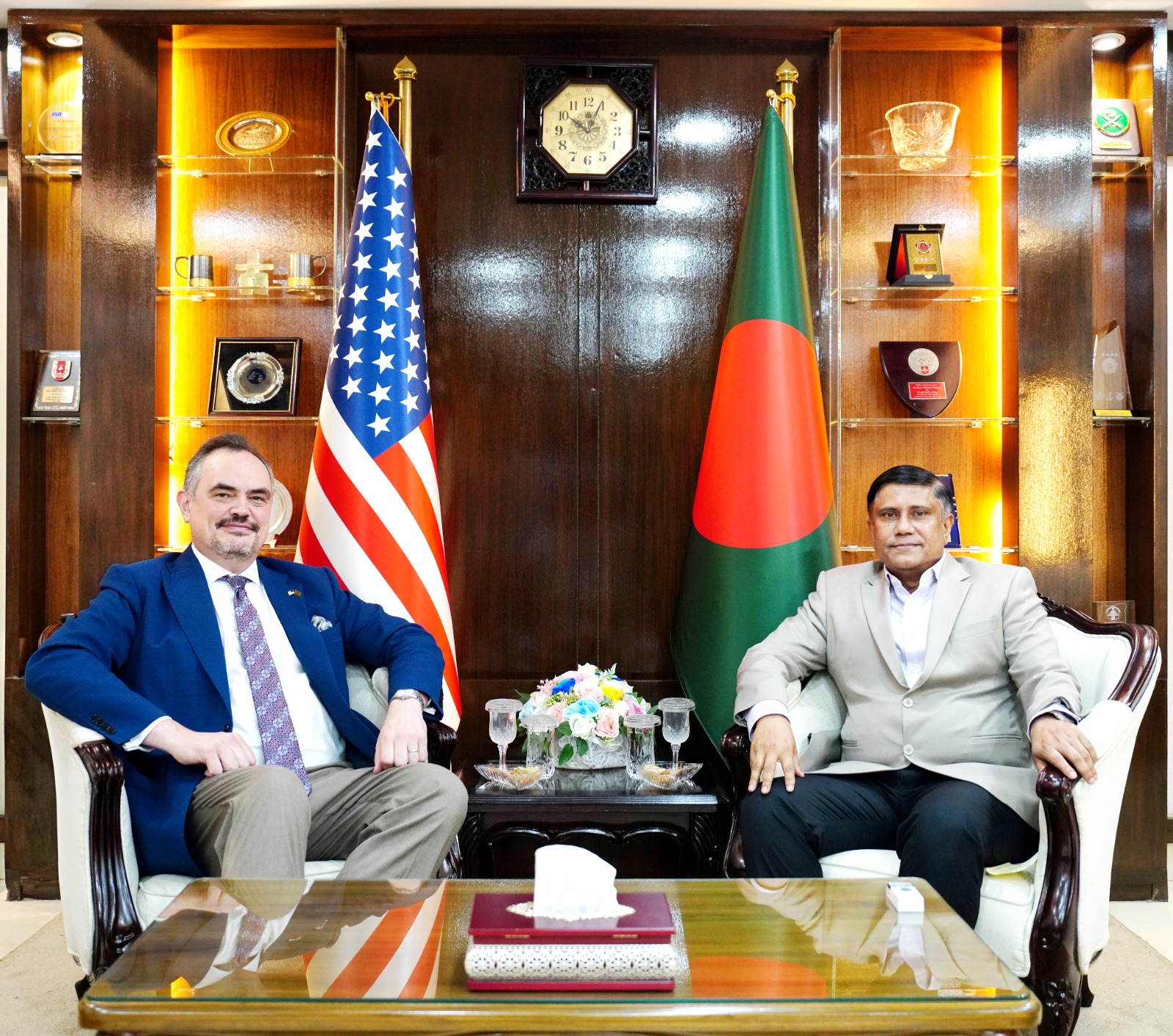 US envoy pays courtesy call on PM’s Defense Adviser