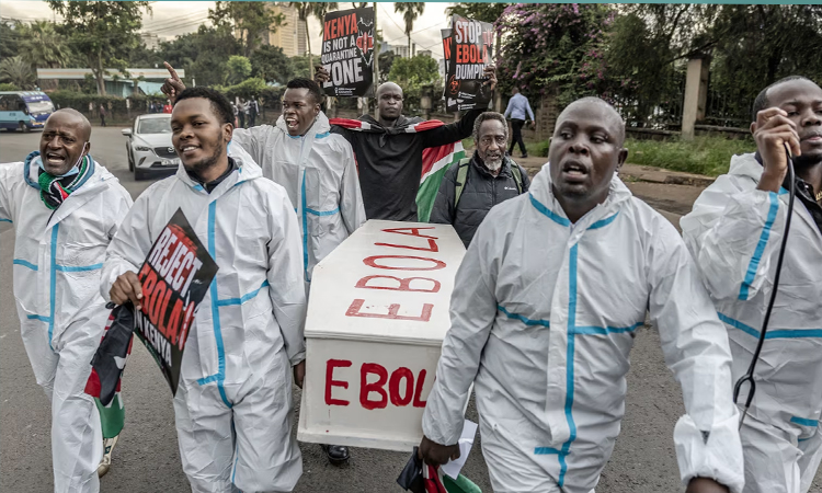 Kenyans arrested protesting US Ebola centre
